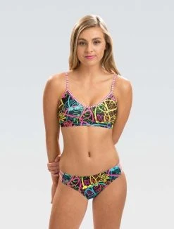 Dolfin Womens Uglies Graffiti Jungle Strappy Two Piece