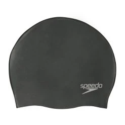 Speedo Plain Moulded Silicone Cap Black