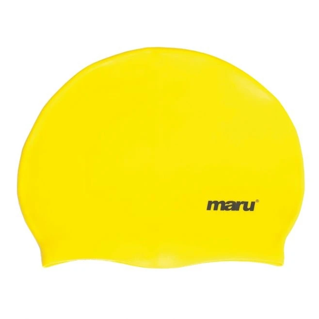 Maru Silicone Swim Hat (Yellow) 1 Maru Silicone Swim Hat (Yellow)
