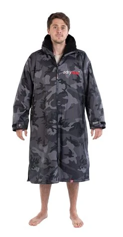 Dryrobe Advance Adult Long Sleeve Black Camo/Black