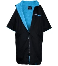Dryrobe Advance Adult Short Sleeve Black/Blue