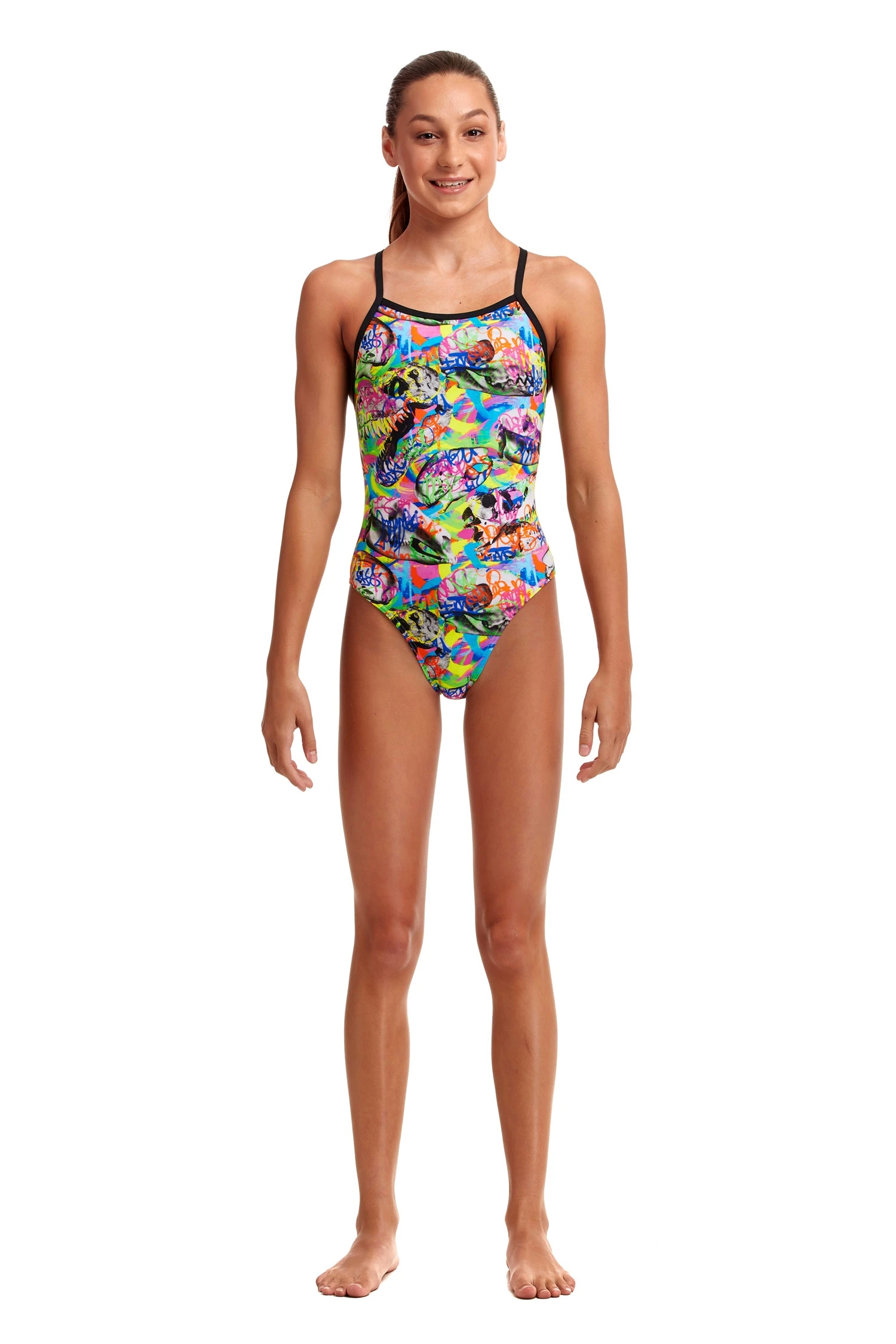 Funkita Girls Fossil Fuel Tie Me Tight 1 Funkita Girls Fossil Fuel Tie Me Tight