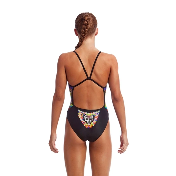 Funkita Girls Skull Garden Single Strap 2 Funkita Girls Skull Garden Single Strap - Image 2
