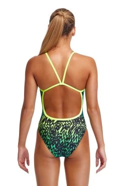 Funkita Girls Spraying Alive Single Strap -Funky Trunks shop products fs16g spraying alive 02