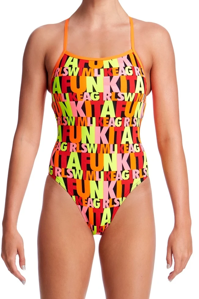 Funkita Ladies Swim Girl Swim Strapped In One Piece 1 Funkita Ladies Swim Girl Swim Strapped In One Piece