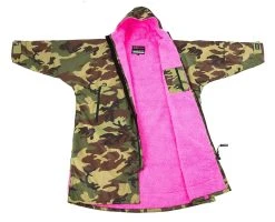 Dryrobe Advance Adult Medium Long Sleeve Camo/Pink
