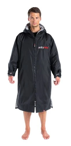 Small Dryrobe Advance Long Sleeved Black/Grey