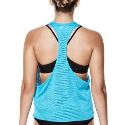 Women’s Nike Swim Cover-Up Mesh Crop Top -Funky Trunks shop products ness8095 430 alt1 2