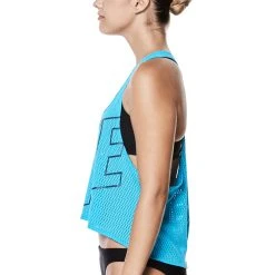 Women’s Nike Swim Cover-Up Mesh Crop Top -Funky Trunks shop products ness8095 430 alt2 2