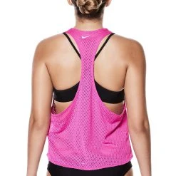 Women’s Nike Swim Cover-Up Mesh Crop Top -Funky Trunks shop products ness8095 580 alt1 2