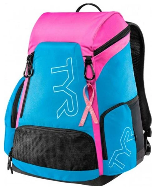 TYR New Alliance 30L Backpack- Pink/Blue 1 TYR New Alliance 30L Backpack- Pink/Blue