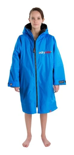 Dryrobe Advance Kids Long Sleeve (10-14Yrs) Cobalt/Black