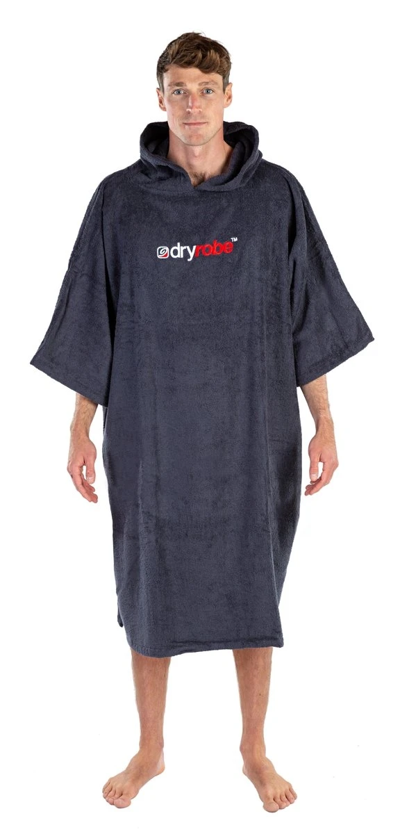 Large Organic Towel Dryrobe Navy
