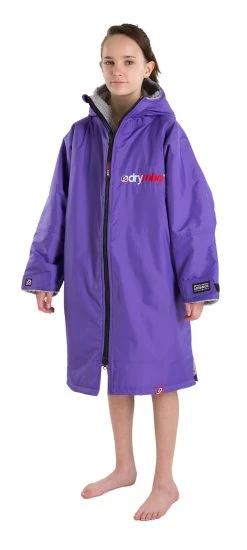 Dryrobe Advance Kids Long Sleeve (10-14Yrs) Purple/Grey -Funky Trunks shop products s ls da pg 230 2024x2024