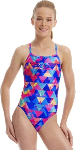 Amanzi Girls Spectrum Tie Back One Piece