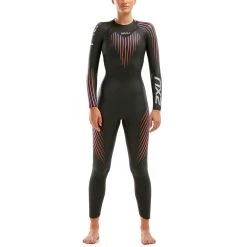 2XU Womens P:1 Propel Wetsuit (Black/Sunset Ombre)