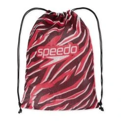 Speedo Printed Mesh Equipment Bag Red/Black