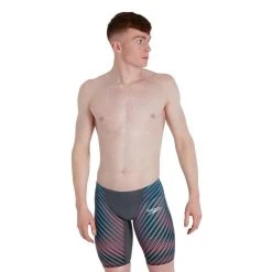 Speedo Men’s Fastskin Lzr Pure Valor Jammer Grey/Blue