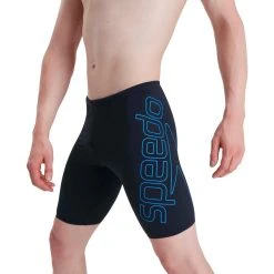 Speedo Mens Boom Logo Navy/Blue Jammer