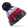 Beechfield Corkscrew Beanie Black Jacks