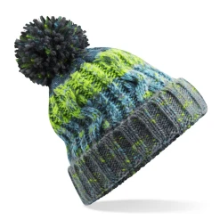 Beechfield Corkscrew Beanie Electric Grey